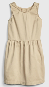 Clearance LSLA Khaki Uniform Sleeveless Dress "Sold As is"